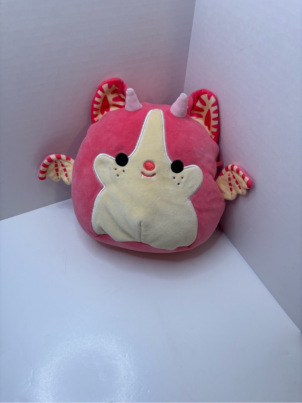 Squishmallow strawberry shortcake bat dragon 8”